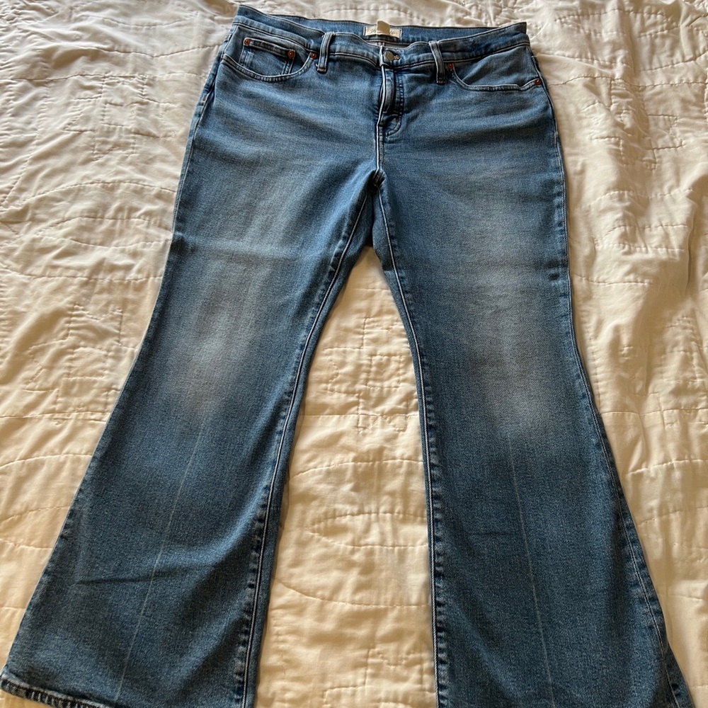 Madewell Flare Women's Jeans in Light Blue Flea Market Flare